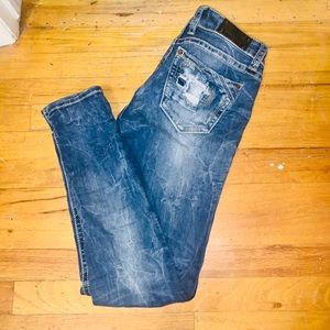 Buckle Black Skinny Jeans